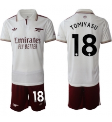 Men Arsenal 2026 Soccer Jerseys White #18 TOMIYASU