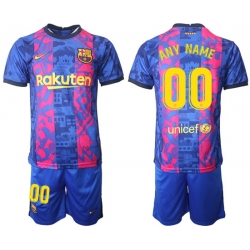 Men Barcelona Soccer Jersey 001 Customized