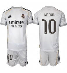 Men Real Madrid 2026 Soccer Jerseys White #10 MODRIC