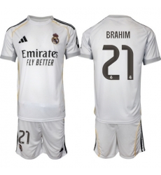 Men Real Madrid 2026 Soccer Jerseys White #21 BRAHIM