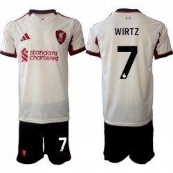 Men Liverpool 2026 Soccer Jerseys Beige #7 WIRTZ