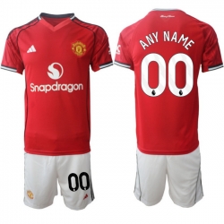 Men Manchester United 2026 Soccer Jerseys Red CUSTOM