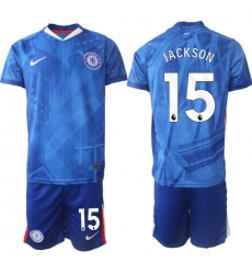 Men Chelsea 2026 Soccer Jerseys Blue #15 JACKSON