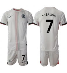 Men Chelsea 2026 Soccer Jerseys White #7 STERLING