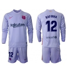 Men Barcelona Long Sleeve Soccer Jerseys 545