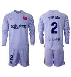 Men Barcelona Long Sleeve Soccer Jerseys 557