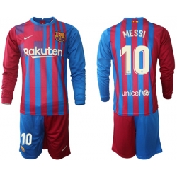 Men Barcelona Long Sleeve Soccer Jerseys 576