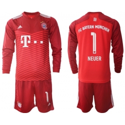 Men Bayern Long Sleeve Soccer Jerseys 552