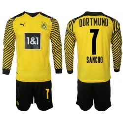 Men Borussia Dortmund Long Sleeve Soccer Jerseys 513