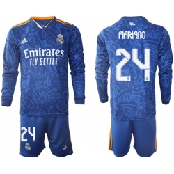 Men Real Madrid Long Sleeve Soccer Jerseys 522