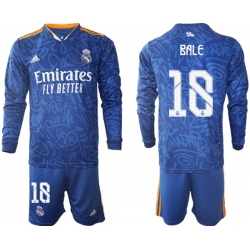 Men Real Madrid Long Sleeve Soccer Jerseys 527