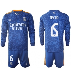 Men Real Madrid Long Sleeve Soccer Jerseys 539