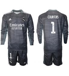 Men Real Madrid Long Sleeve Soccer Jerseys 550