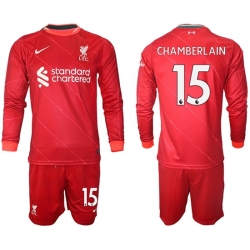 Men Liverpool Long Sleeve Soccer Jerseys 538