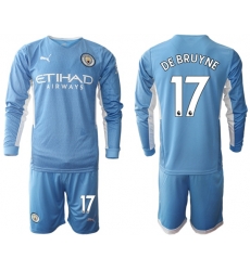 Men Manchester City Long Sleeve Soccer Jerseys 507