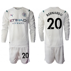 Men Manchester City Long Sleeve Soccer Jerseys 525