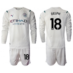 Men Manchester City Long Sleeve Soccer Jerseys 526