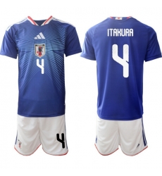 Japan 2026 FIFA World Cup Soccer Jersey Blue #4 ITAKURA