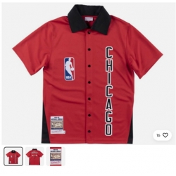 Men Chicago Bulls Hardwood Throwback NBA Shirt Red