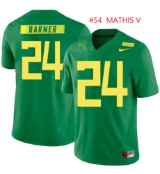 Men Ducks #54 MATHIS V Green Jersey