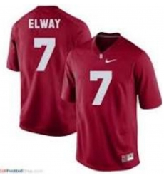 NCAA #7 ELWAY Red Stitched Jersey