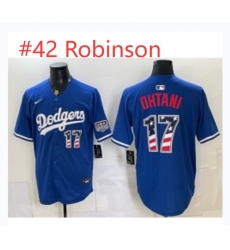Robinson #42 July 4th Blue Jersey