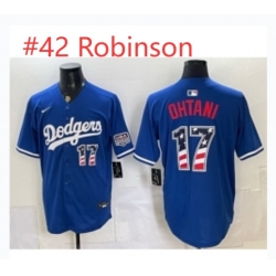 Robinson #42 July 4th Blue Jersey