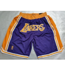 Los Angeles Lakers Basketball Shorts 013