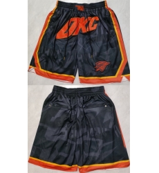 Men Oklahoma City Thunder Black City Edition Shorts  