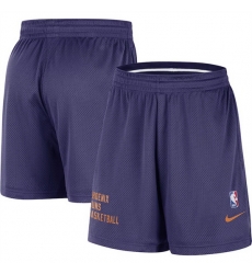 Men Phoenix Suns Purple On Court Practice Warmup Performance Shorts 