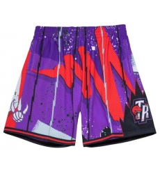 Men NBA Raptors Purple Shorts