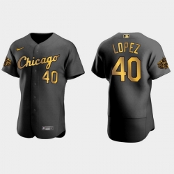 Men Chicago White Sox Reynaldo Lopez 2022 Mlb All Star Game Authentic Black Men Jersey