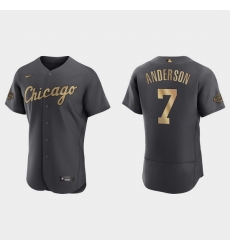 Men Tim Anderson Chicago White Sox 2022 Mlb All Star Game Authentic Charcoal Jersey