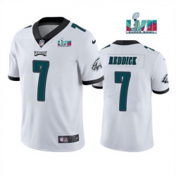 Men Women Youth Toddler Philadelphia Eagles 7 Haason Reddick White Super Bowl LVII Patch Vapor Untouchable Limited Stitched Jersey