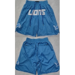 Men Detroit Lions Blue Shorts