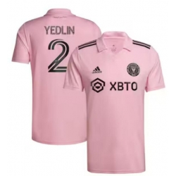 Men's Inter Miami CF DeAndre Yedlin adidas Pink 2022 The Heart Beat Kit Replica Player Jersey