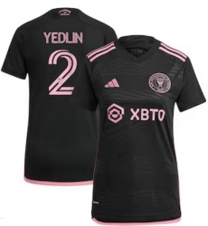 Women's Inter Miami CF DeAndre Yedlin adidas Black 2023 La Noche Replica Player Jersey