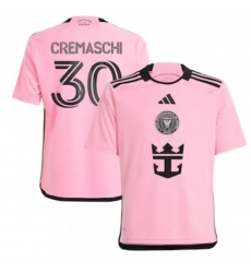 Youth Inter Miami CF Benjamin Cremaschi adidas Pink 2024 2getherness Replica Player Jersey