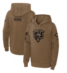 Youth Chicago Bears 2023 Brown Salute To Service Pullover Hoodie