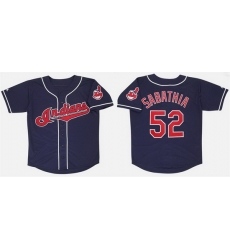 Men Cleveland Guardians  52 CC Sabathia Navy Stitched Baseball Jersey