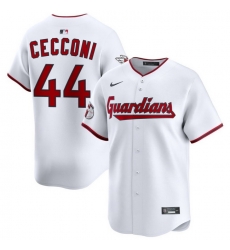 Men Cleveland Guardians Nike White Home Limited Jersey Cecconi Slade 44