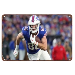 Buffalo Bills Aluminum Sign 12x8 Inch Dalton Kincaid 002