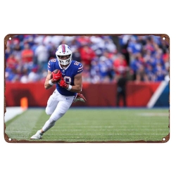 Buffalo Bills Aluminum Sign 12x8 Inch Dawson Knox 002