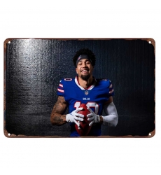 Buffalo Bills Aluminum Sign 12x8 Inch Khalil Shakir 003