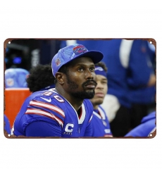 Buffalo Bills Aluminum Sign 12x8 Inch Von Miller 002