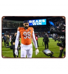 chicago bears Aluminum Sign 12x8 Inch Montez Sweat 001