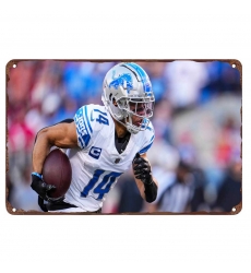 Detroit Lions Aluminum Sign 12x8 Inch Amon Ra St. Brown 004