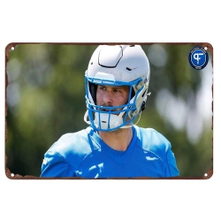 Detroit Lions Aluminum Sign 12x8 Inch Sam LaPorta 001