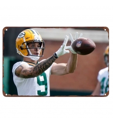 Green Bay Packers Aluminum Sign 12x8 Inch Christian Watson 001