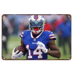 Houston Texans Aluminum Sign 12x8 Inch Stefon Diggs  002